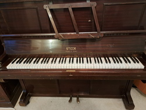 Pianola vintage steck - pianola, vintage.