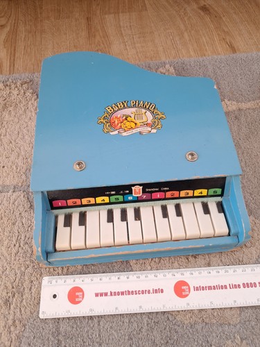 Vintage wooden toy - baby, grand