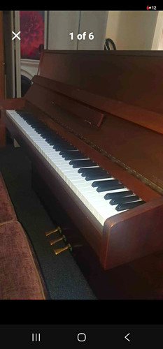 Vintage upright piano keys - upright,