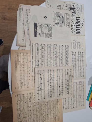 Vintage music sheets - music,