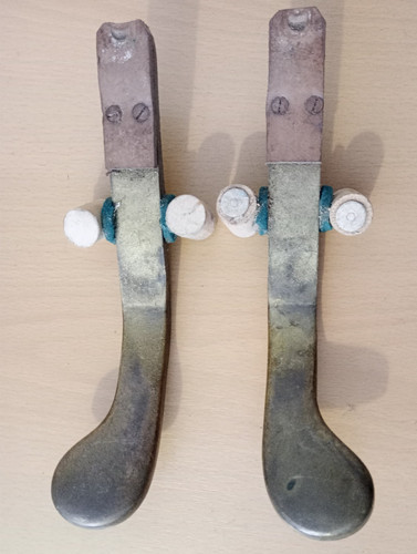 Vintage metal piano pedals - 2,
