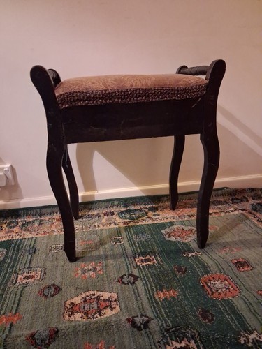 Vintage piano stool with - vintage,