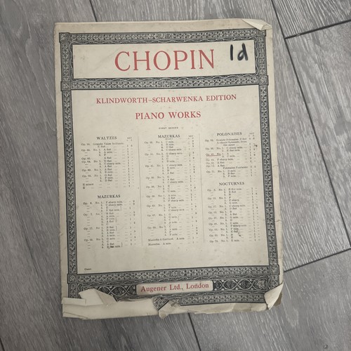 Vintage chopin piano works - vintage,