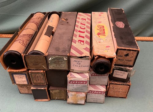 Job lot vintage pianola - vintage,