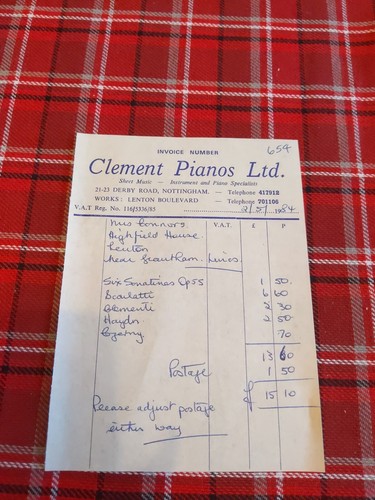 Vintage invoice clement - invoice,
