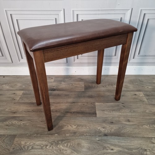 Vintage wooden piano stool - stool,