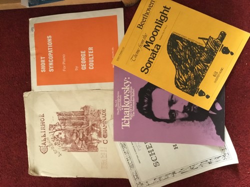 Vintage pianoforte music - vintage,