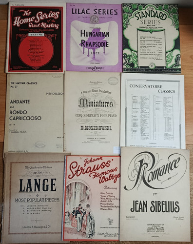 Vintage bundle piano brahms - bundle,